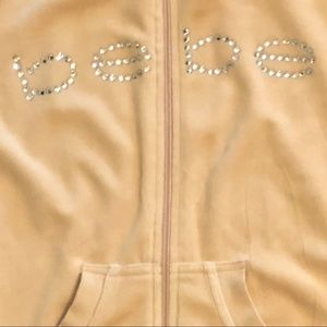 BEBE zip-up sweatshirt